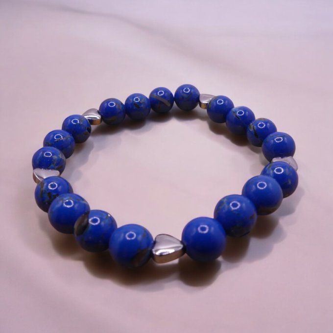 Howlite teintée Bleu