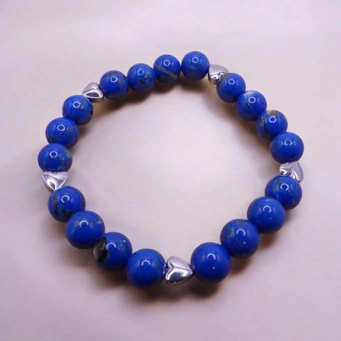 Howlite teintée Bleu