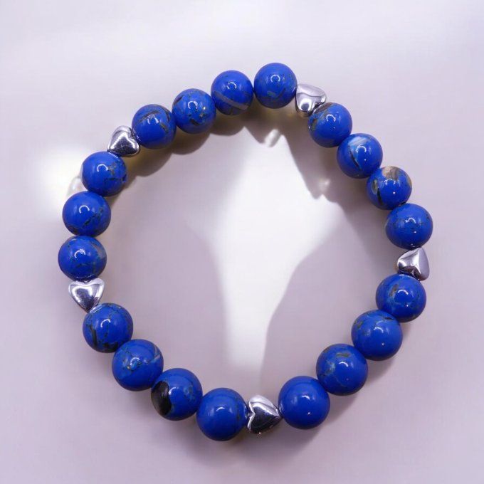 Howlite teintée Bleu