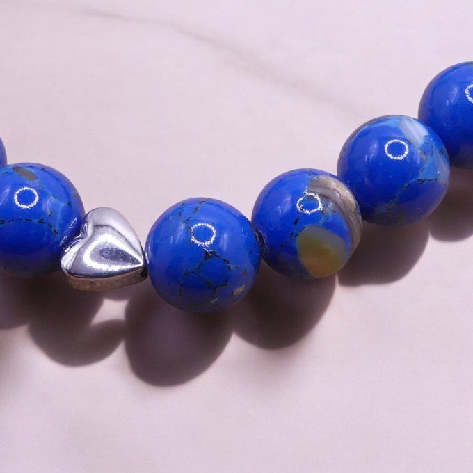 Howlite teintée Bleu