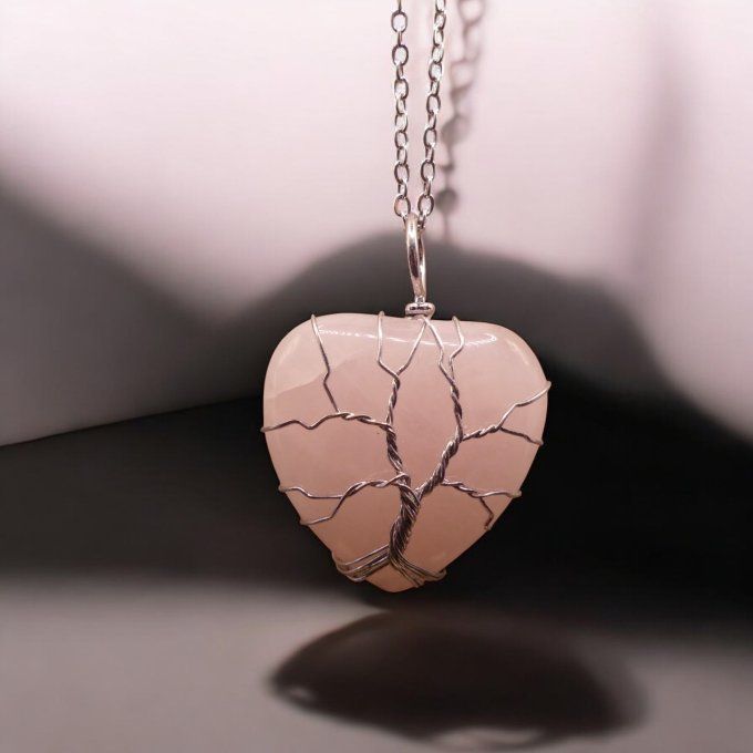 Collier Quartz Rose