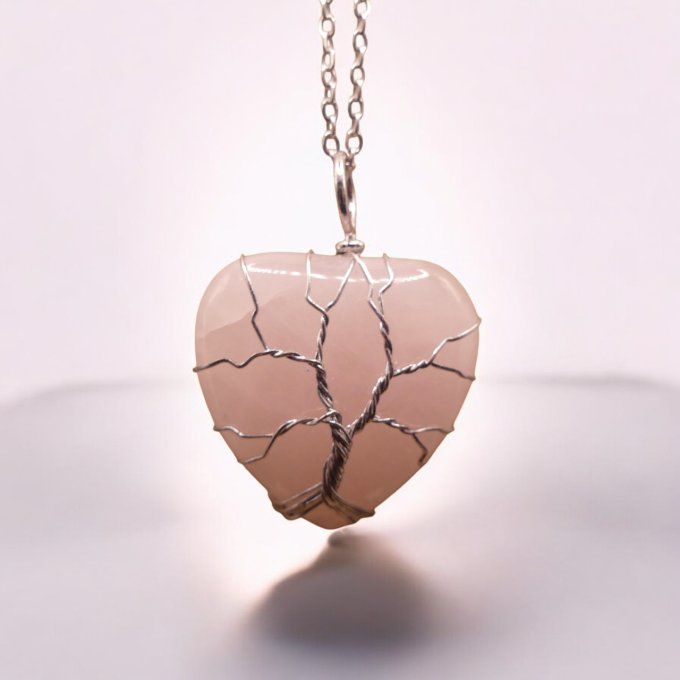 Collier Quartz Rose