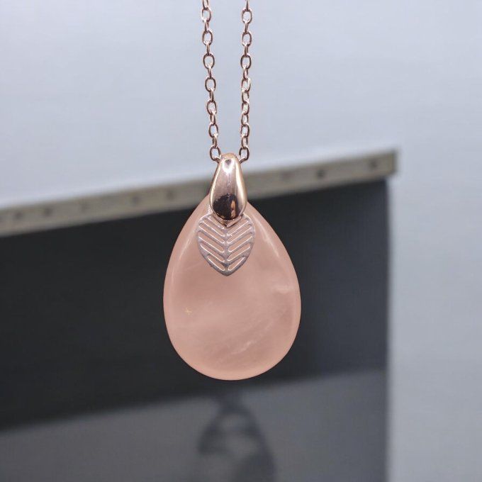 Collier Quartz Rose