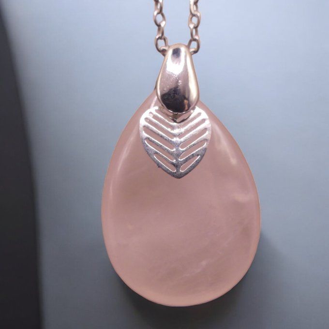 Collier Quartz Rose