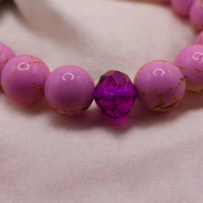 Howlite teintée Rose