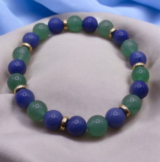 Aventurine Verte et Bleu 