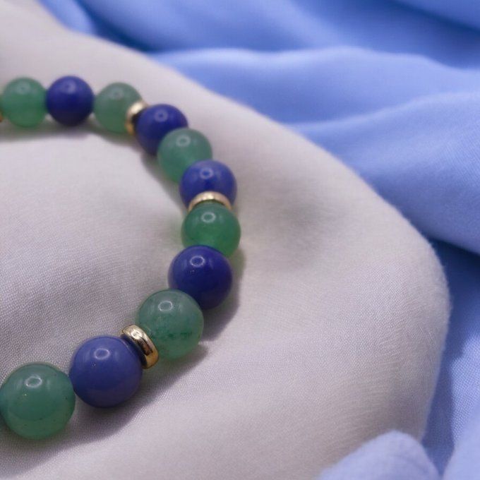 Aventurine Verte et Bleu 