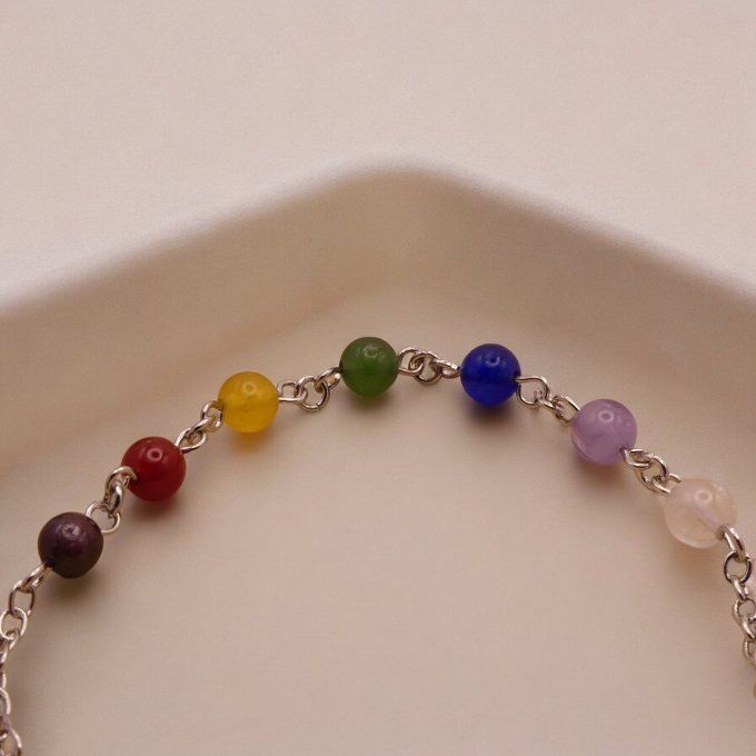 Bracelet cheville 7 Chakras