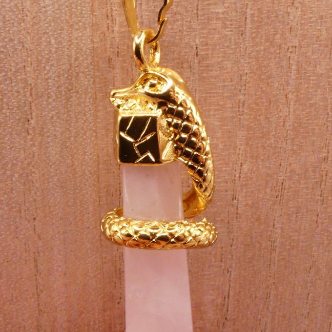 Collier Quartz Rose