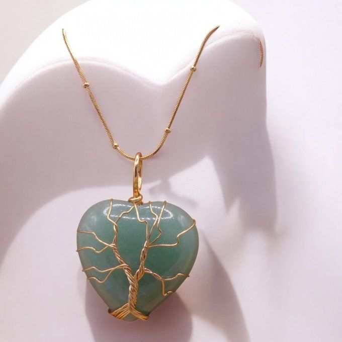 Collier Aventurine verte