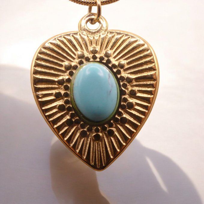 Turquoise petit cœur