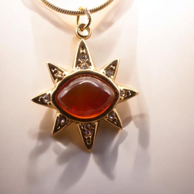 Cornaline Pendentif petite étoile