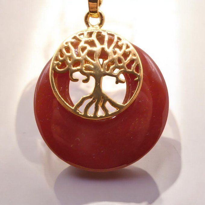 Cornaline pendentif Arbre de Vie