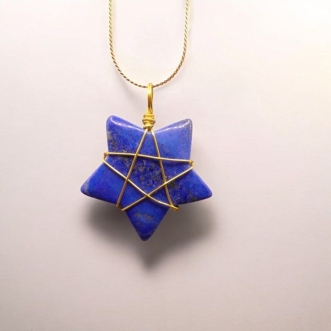 Collier étoile Lapis Lazuli