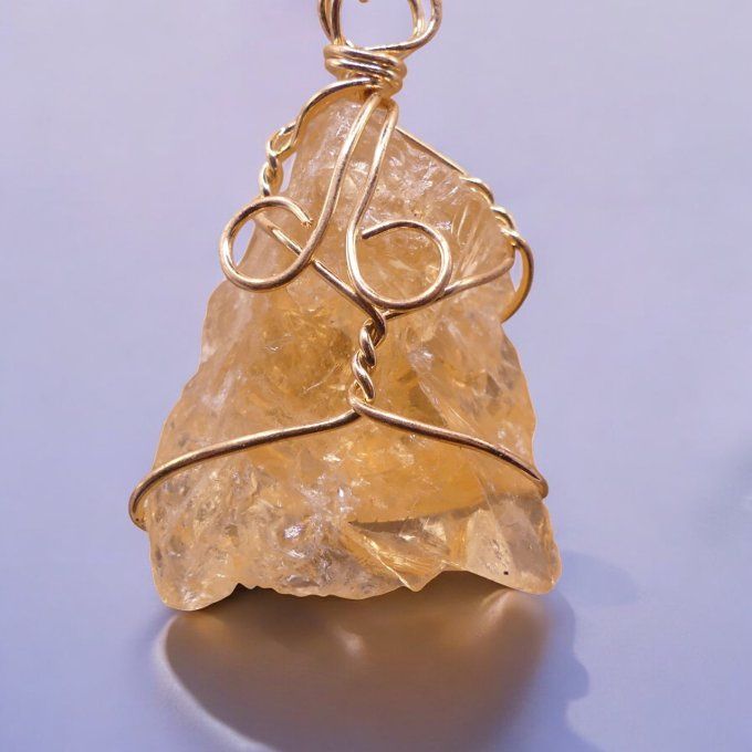 Collier Citrine brut