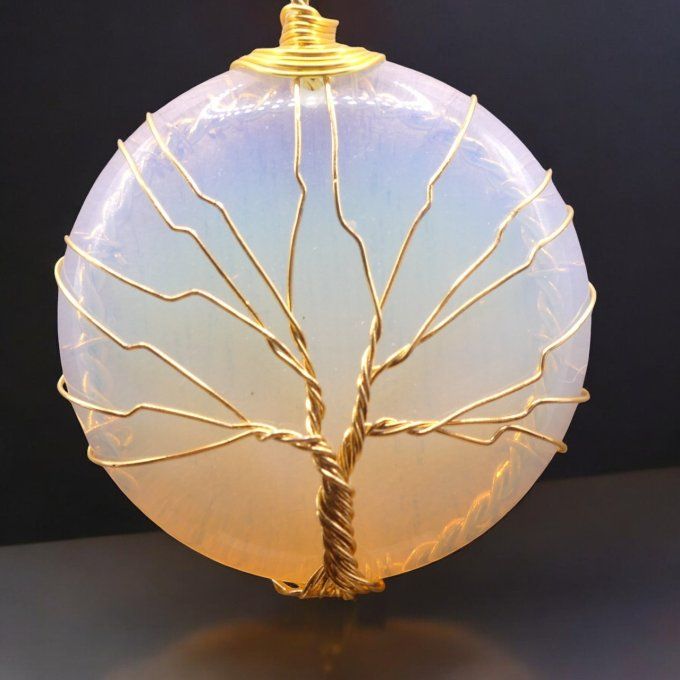 Collier Arbre de Vie en Opaline