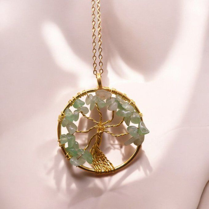 Collier Arbre de Vie en Aventurine