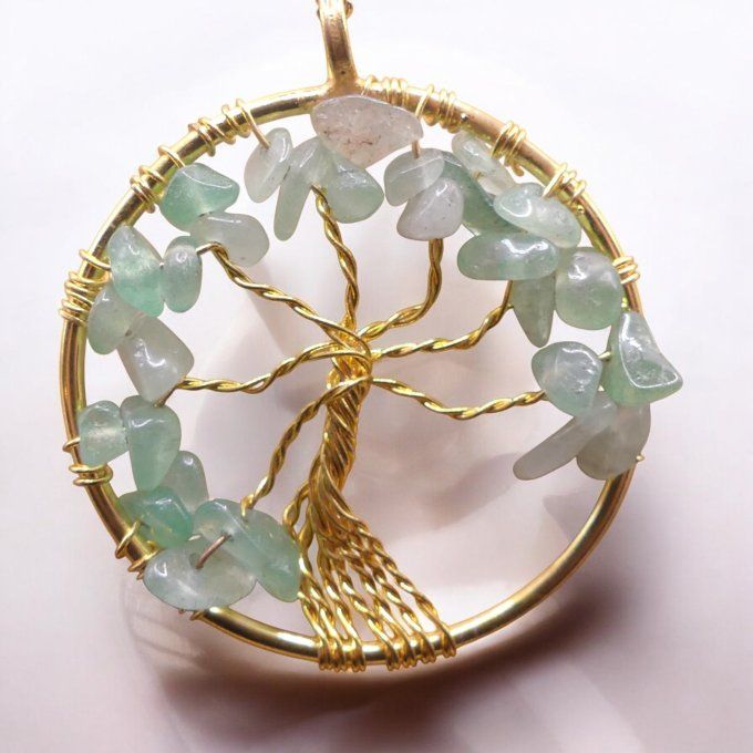 Collier Arbre de Vie en Aventurine